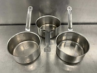 Rvs steelpan ø 17 cm (3x) - afbeelding 1 van  2