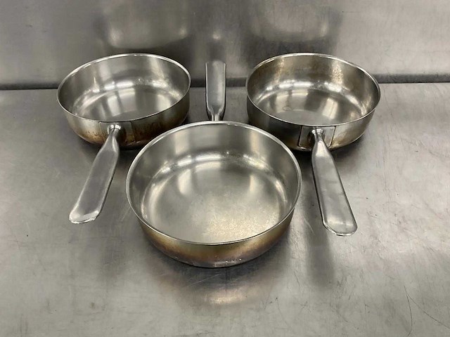 Rvs steelpan ø 19 cm (3x) - afbeelding 1 van  3