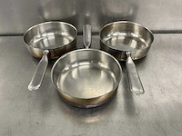 Rvs steelpan ø 19 cm (3x) - afbeelding 1 van  3
