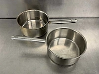 Rvs steelpan ø 21cm (2x)