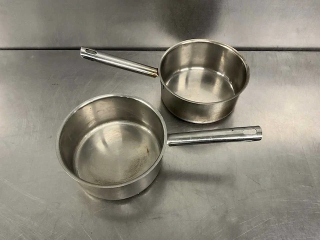 Rvs steelpan ø 22 cm (2x) - afbeelding 1 van  4