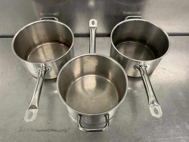 Rvs steelpan ø 26 cm (3x) - afbeelding 1 van  3