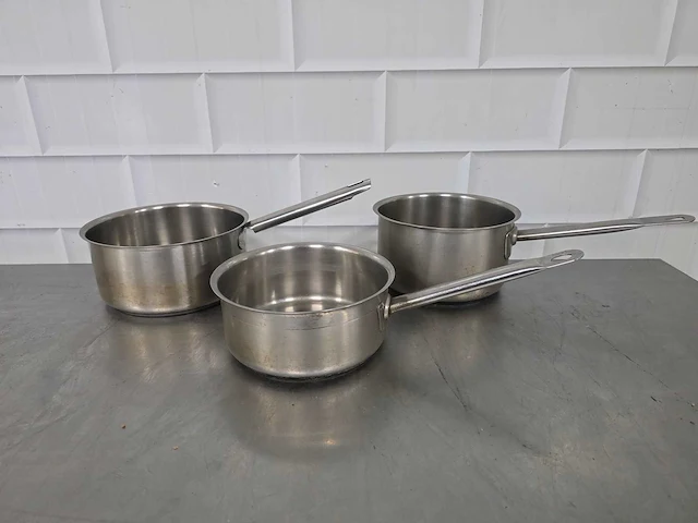 Rvs steelpan (3x) - afbeelding 1 van  4