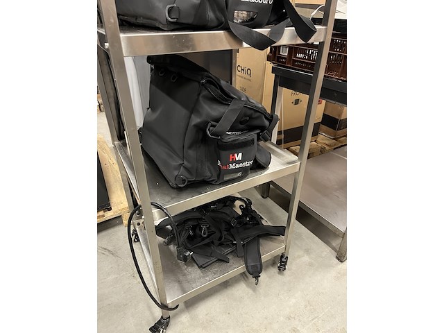 Rvs stelling inclusief 4 bezorgtassen met heatelement heatmaestro - afbeelding 3 van  7