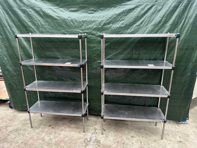 Rvs stellingen (2x) - afbeelding 1 van  6