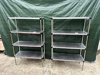 Rvs stellingen (2x) - afbeelding 1 van  6