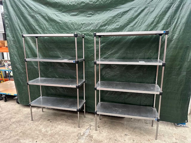 Rvs stellingen (2x) - afbeelding 2 van  6