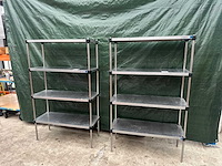 Rvs stellingen (2x) - afbeelding 2 van  6