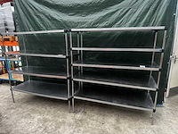 Rvs stellingen (2x) - afbeelding 1 van  5