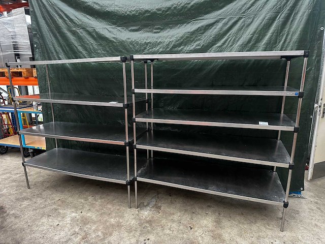 Rvs stellingen (2x) - afbeelding 2 van  5