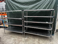 Rvs stellingen (2x) - afbeelding 1 van  2