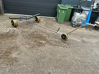 Rvs strandkar met zandbanden - afbeelding 2 van  3