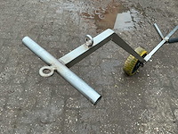 Rvs strandkar met zandbanden - afbeelding 3 van  3