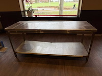 Rvs tafel 200cm - afbeelding 1 van  3