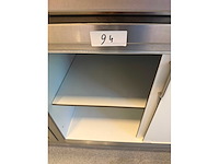 Rvs tafel met onderkast 105cm - afbeelding 3 van  3