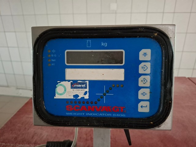 Rvs tafelweegschaal scanvaegt, 8406 - afbeelding 2 van  5