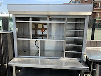 Rvs terras uitgiftemeubel met rolluik - afbeelding 4 van  8