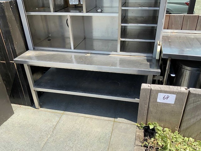 Rvs terras uitgiftemeubel met rolluik - afbeelding 6 van  8