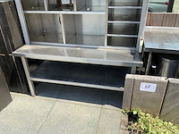 Rvs terras uitgiftemeubel met rolluik - afbeelding 6 van  8