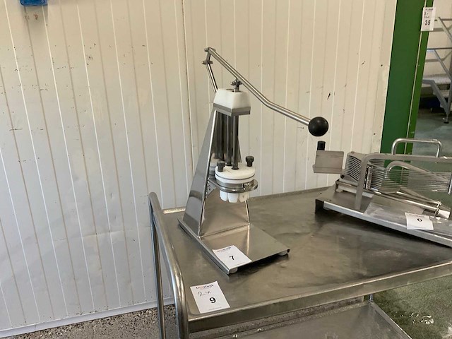 Rvs tomaten snijmachine - afbeelding 2 van  4