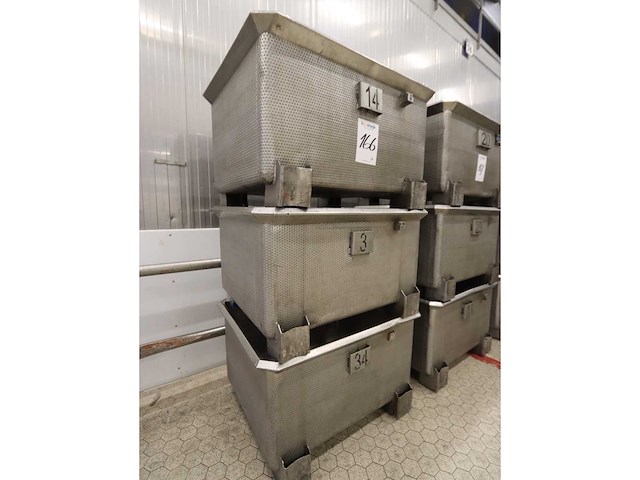 Rvs transportbak (3x) - afbeelding 2 van  2