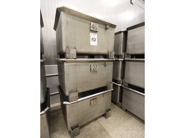 Rvs transportbak (3x) - afbeelding 2 van  2