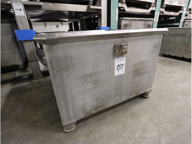 Rvs transportbak (5x) - afbeelding 1 van  2