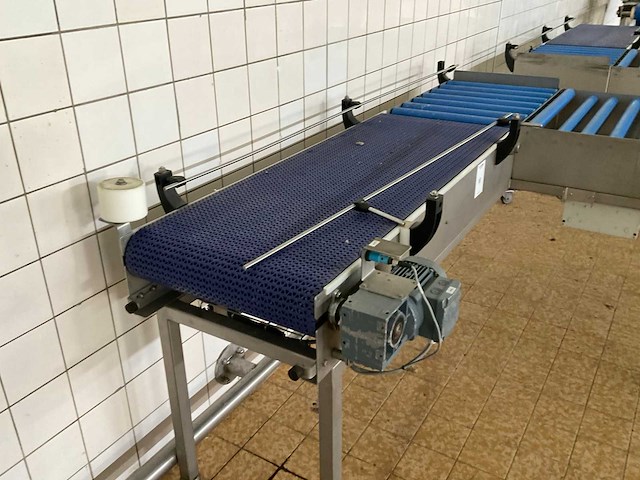 Rvs transporteur met rollenbaan - afbeelding 2 van  2