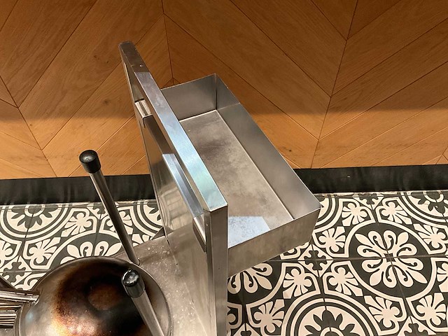 Rvs transportkar met 10x rvs wokpan (3x) - afbeelding 4 van  5