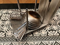 Rvs transportkar met 10x rvs wokpan - afbeelding 2 van  6