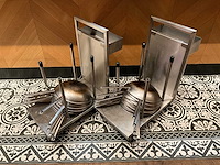 Rvs transportkar met 10x rvs wokpan - afbeelding 5 van  6