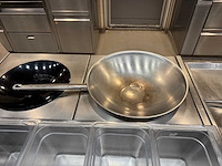 Rvs transportkar met 30x rvs wokpan (2x) - afbeelding 4 van  5