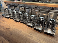 Rvs transportkar met 30x rvs wokpan (2x) - afbeelding 5 van  5