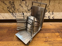 Rvs transportkar met 33x rvs wokpan (2x) - afbeelding 1 van  5