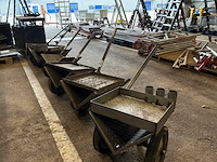 Rvs transportkarren (6x) - afbeelding 1 van  10