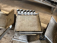 Rvs transportkarren (6x) - afbeelding 7 van  10