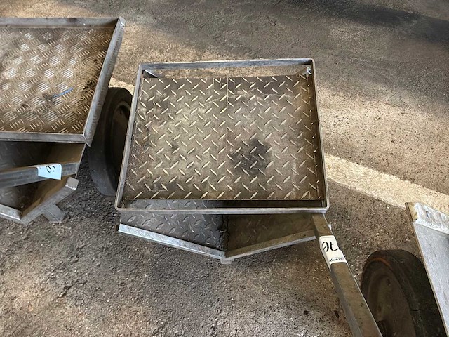 Rvs transportkarren (6x) - afbeelding 9 van  10