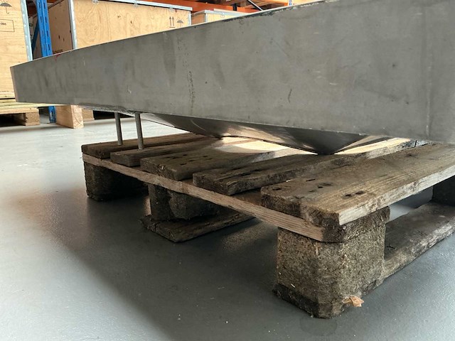 Rvs trilgoot / trilbodem met industriële trilmotor - afbeelding 7 van  7