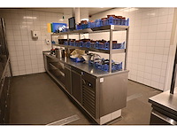 Rvs uitgiftemeubel met 2 x 2-delige rvs opzetbrug en spoelmeubel - afbeelding 3 van  9