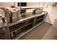 Rvs uitgiftemeubel met qvr 2 x 2-delige rvs warmtebrug en spoelmeubel - afbeelding 4 van  13