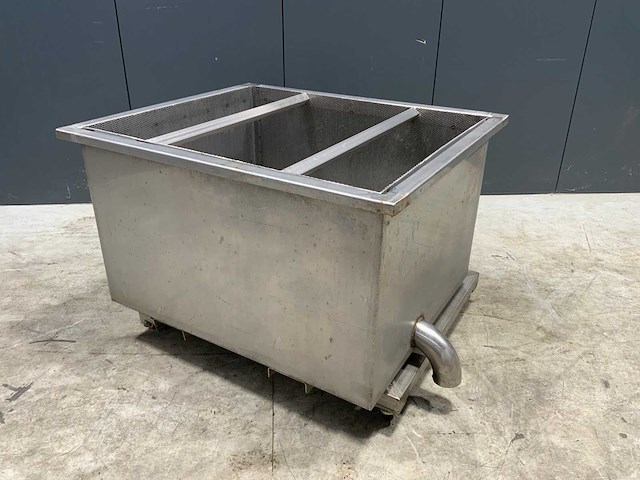 Rvs uitlekbak verrijdbaar - afbeelding 1 van  3
