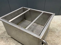 Rvs uitlekbak verrijdbaar - afbeelding 2 van  3