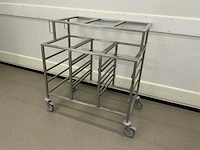 Rvs uitschepwagen