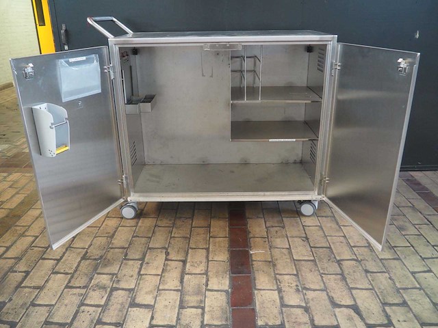 Rvs verrijdbare cleanroom kast (134 x 64 x 120cm) - afbeelding 4 van  6