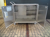 Rvs verrijdbare cleanroom kast (134 x 64 x 120cm) - afbeelding 4 van  6