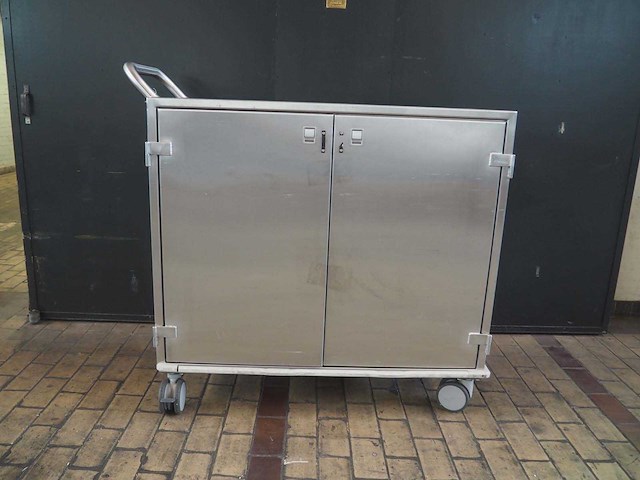 Rvs verrijdbare cleanroom kast (134 x 64 x 125cm) - afbeelding 3 van  6