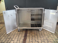 Rvs verrijdbare cleanroom kast (134 x 64 x 125cm) - afbeelding 4 van  6