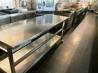 Rvs verrijdbare tafel - afbeelding 5 van  8