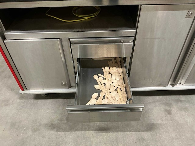 Rvs verrijdbare werkkast - afbeelding 7 van  8