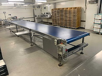 Rvs vlakke transportband - afbeelding 1 van  5